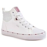 Kesi Trampki Męskie Wysokie Ocieplone Cross Jeans KK1R4056C Białe Cijene