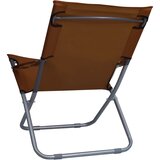  Sklopive stolice za plažu od tkanine 2 kom smeđe | shoptok.hr