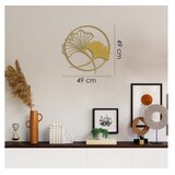 WALLXPERT APT620 Zidna dekoracija List ginka, 49x49cm, zlatna boja | Eponuda.ba