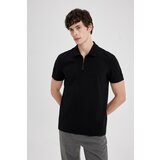 Defacto Regular Fit Zipper Collar Short Sleeve Polo T-Shirt Cene