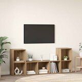  Set TV komoda Zidne 3 pcs Smeđa Konstruirano drvo | Eponuda.ba