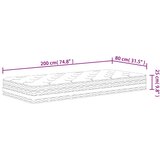  Madrac s džepičastim oprugama srednji 80 x 200 cm | shoptok.hr
