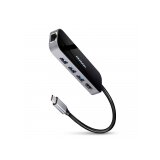 Axagon HMC-6GL laptop dock /port replicator USB 3.2 Gen 1 (3.1 Gen 1) Type-C Black, Grey | shoptok.hr