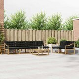  Set vanjskih sofa 7 kom. Bijela i crna | shoptok.hr