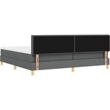  LED Box Spring Krevet Tamno siva 200 x 200 cm tkanina | shoptok.hr