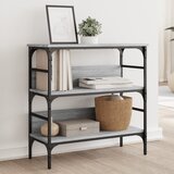 Maison Chic konzolna miza - miza ob steni siva sonoma 75x32x75 cm inženirski les, (21785796) | Shoptok.si