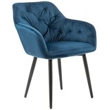 Livetastic Naslanjač Samt, Modra | Shoptok.si
