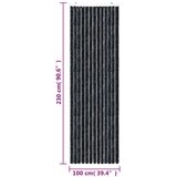 vidaXL Zastor protiv muha antracit 100 x 230 cm od šenila | shoptok.hr