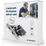 Gembird SPC-22 2 serial port PCI-Express RS232 add-on card, with extra low-profile bracket A | ePonuda.com