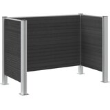 Ograda za kante za smeće Siva 161 x 85 x 115 cm Aluminij i WPC | shoptok.hr