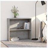 vidaXL Ormarić za knjige s 2 razine boja betona 80x30x76,5 cm iverica Cijene