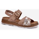 Inblu Ladies Sandals With Buckle Beige | Shoptok.si
