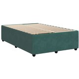 vidaXL Box spring krevet s madracem tamnozeleni 120x200 cm baršunasti | shoptok.hr