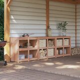  Vanjski kuhinjski ormarić MEPPEL 3 kom. Prirodni Douglas - Prirodno drvo duglazije | shoptok.hr