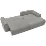 Bobochic Paris temno siva raztegljiva kotna sedežna garnitura iz rebrastega žameta (desni kot) lucien | Shoptok.si