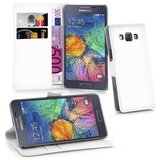 Cadorabo Ohišje, združljivo z Samsung Galaxy A7 2015 v snežno bela - Zaščitni ovitek z magnetnim zapiranjem, stoječo funkcijo in režo za kartice, (20550169) | Shoptok.si