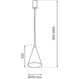  Visilica na sajli CAPITAL 1xGX53/15W/230V prečnik 17 cm, zelena | Eponuda.com
