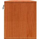  Omarica na steni Voščeno rjava 100 x 30 x 35 cm Trdna borovina | Shoptok.si