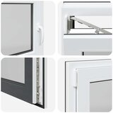  Okno za klet RISOR 100 x 70 cm PVC in steklo Antracit, (5000215214) | Shoptok.si