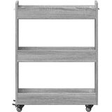 vidaXL Ormarić s kotačima 60 x 22 x 79 cm od konstruiranog drva | shoptok.hr