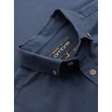 Ombre Men's linen shirt with classic collar and pockets REGULAR FIT - blue | shoptok.hr