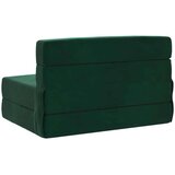 SK Zložljiva sedežna postelja Temno zelena 190 x 100 x 15 cm Žamet, (5000300725) | Shoptok.si