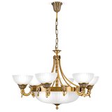 Orion LU 1689/6+3 - Luster na lancu ROCCA 9xE27/60W/230V prečnika 75 cm bronza/bela | Eponuda.com