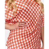 Resti Orange women's pleated patterned set - Clothing | Shoptok.si