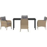  Set od 5 vrtnih blagovaonskih stolica s jastučićima bež poli ratan | shoptok.hr