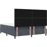  Postelja z vzmetnico z vzmetnico Temno siva 180 x 200 cm Žamet, (5000125941) | Shoptok.si