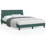 vidaXL Krevet s madracem tamnozeleni 120x200 cm baršunasti | shoptok.hr
