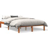  Okvir kreveta bez madraca voštano smeđi 135x190 cm od borovine | shoptok.hr