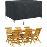 vidaXL Prevleka za zunanje pohištvo Črna 180 x 150 x 85 cm 420D | Shoptok.si
