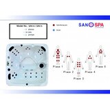 Sanotechnik zunanji masažni bazen palma (SPA14) | Shoptok.si