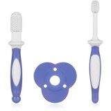 Baboo Toothbrush Set set njege za zube za bebe Blue Haze, 6m+ 3 kom | shoptok.hr