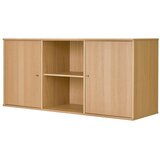 Hammel Furniture Nizka stenska komoda v hrastovem dekorju v naravni barvi 133x61 cm Mistral – | Shoptok.si