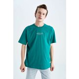 Defacto Boxy Fit Crew Neck Printed T-Shirt Cene
