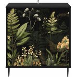  Kreveta RHENEN Crni hrast 69 x 33 x 76 cm Konstruirano drvo | shoptok.hr
