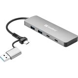 Sandberg vozlišče USB-C/USB-A na 2xUSB-A+2xUSB-C 136-64 | Shoptok.si