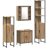  Set namještaja za kupaonicu 4 kom. Smeđa Konstruirano drvo | shoptok.hr