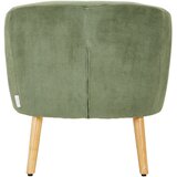 MID.YOU KOKTAJL FOTELJ, zelena, ekru les, tekstil | Shoptok.si