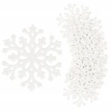 springos set božićnih ukrasa "Snježna pahulja", 6 cm, 8 komada, bijela | shoptok.hr
