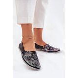 Maciejka Leather Ballet Flats With Pattern | Shoptok.si