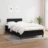 The Living Store Box spring postelja z vzmetnico črn 120x200 cm blago - Box Spring Postelja, (21514271) | Shoptok.si