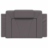  Jastuk za uzglavlje Viana sivi 80 cm od umjetne kože | shoptok.hr