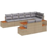  9 delni vrtni set kavčev z blazinami Bež Poli ratan Akacija, (22092515) | Shoptok.si