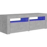 TV omarica z LED lučkami betonsko siva 120x35x40 cm, (20732149) | Shoptok.si