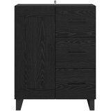  Kreveta Crni hrast 69,5 x 34 x 90 cm Obrađeno drvo i čelik | shoptok.hr