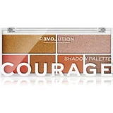 Revolution Relove colour play shadow palette senčilo za oči 5,2 g odtenek courage