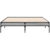  Okvir kreveta boja hrasta 135x190cm konstruirano drvo i metal | Eponuda.ba